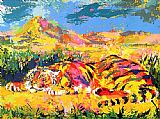 Delacroix's Tiger by Leroy Neiman